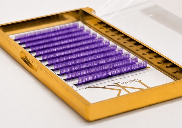 Purple Coloured Lash Extensions — NK Lashes